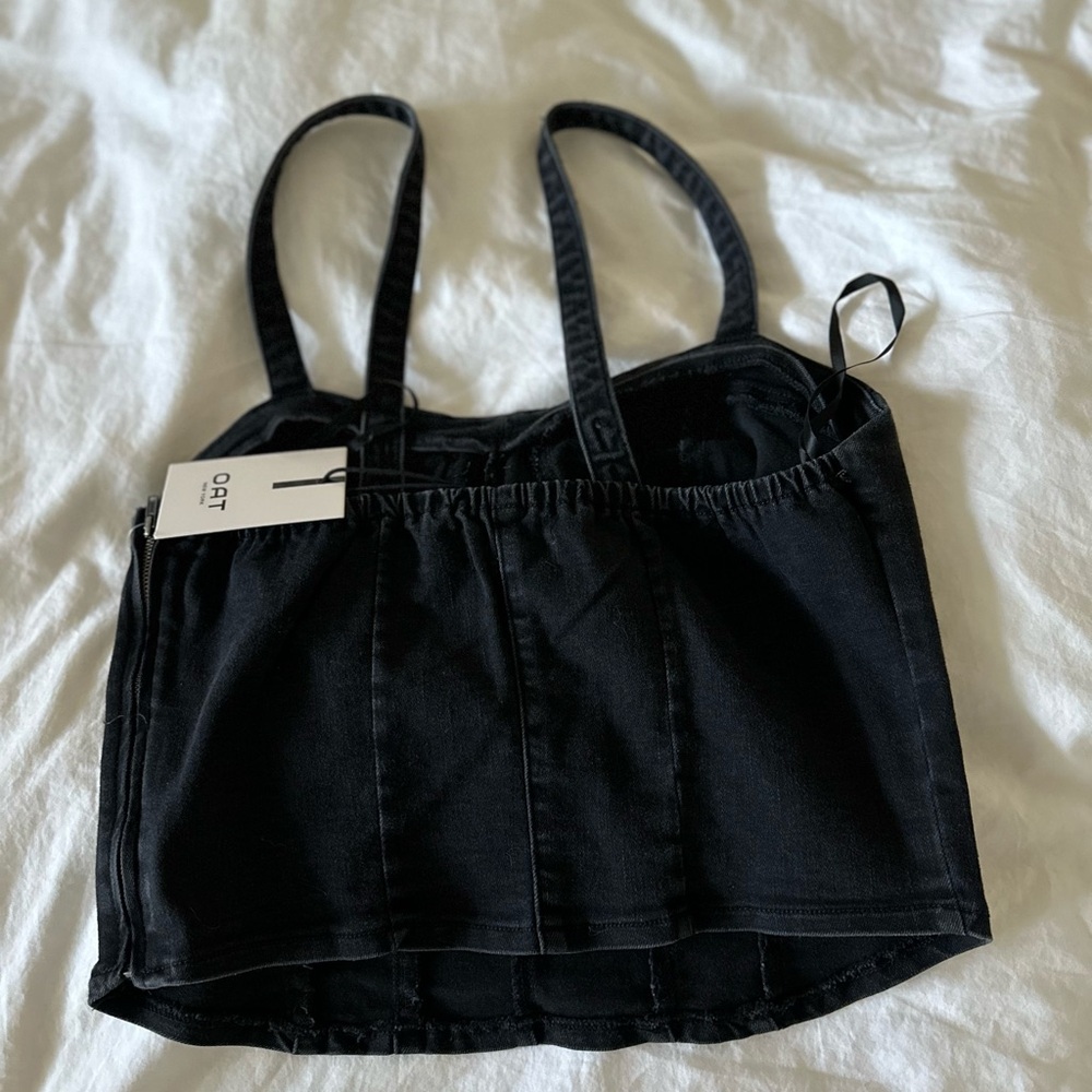 OAT New York Denim Top NWT - Picture 3 of 4